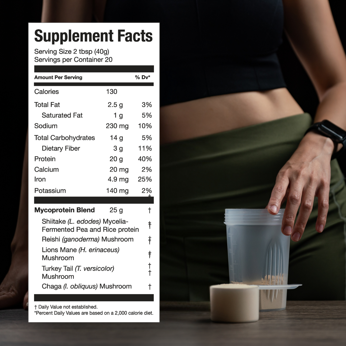 MycoProtein Plant-Based Mushroom Protein Powder