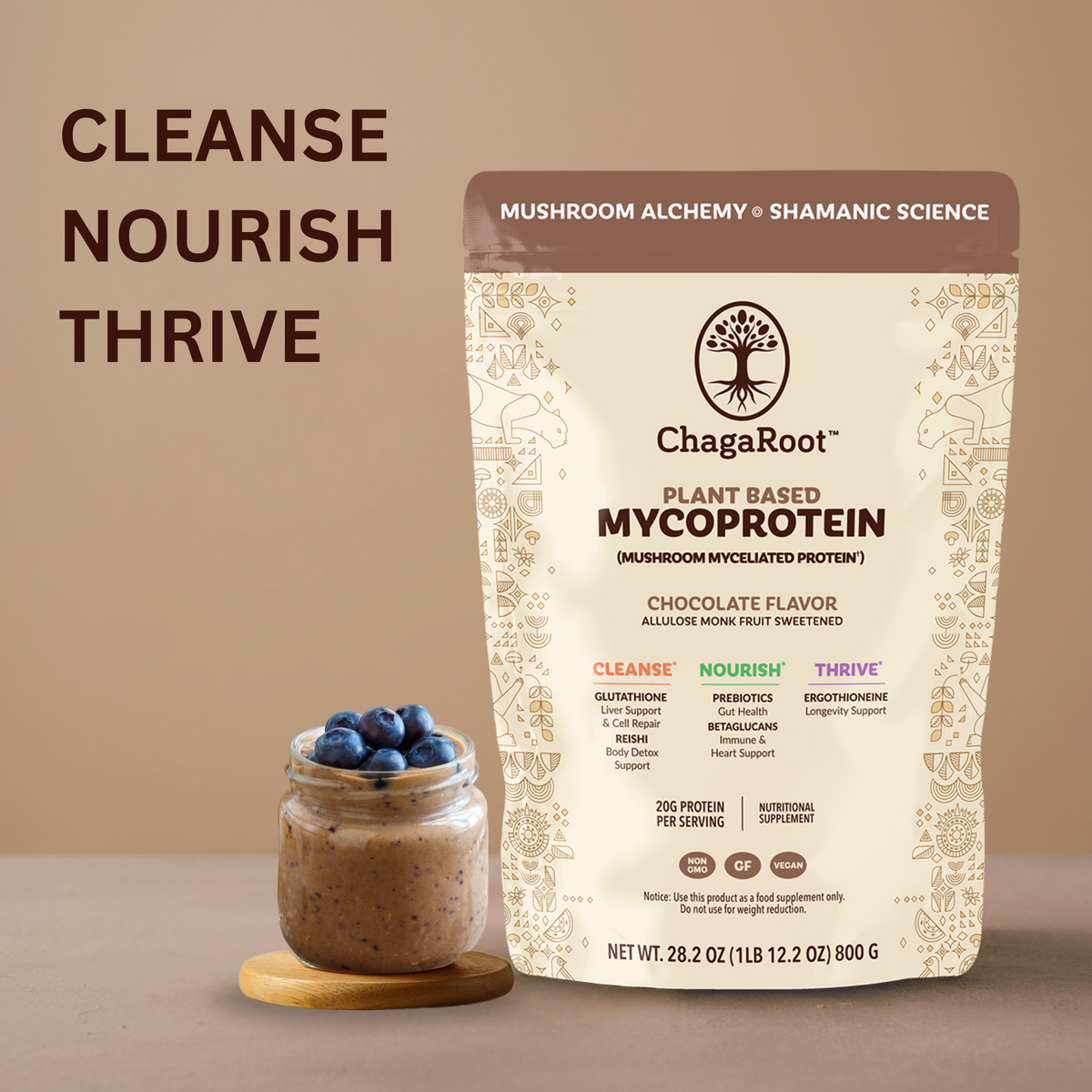 MycoProtein Plant-Based Mushroom Protein Powder